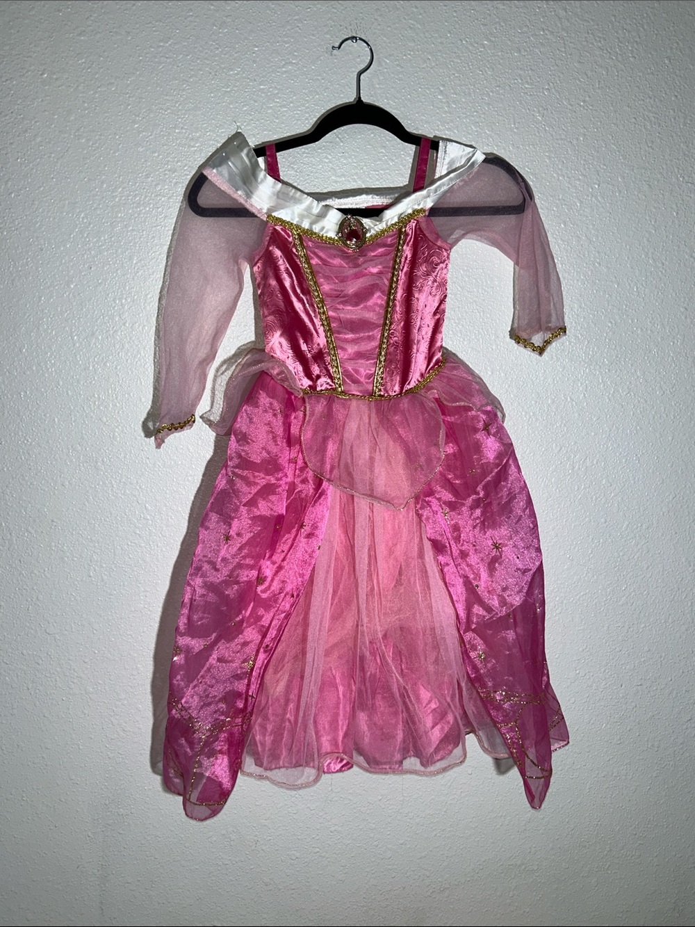 Disney Store Princess Aurora Sleeping Beauty Dress-Up Costume Sz 5/6